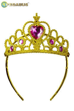 CORONA PRINCIPESSA ORO/FUXIA